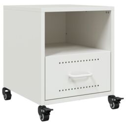 Berkfield Home Bedside Cabinets 2 pcs White 36x39x43.5 cm Steel - thumbnail 6