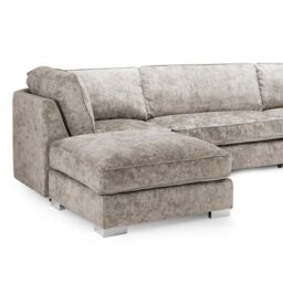Furnishings For Less UK Bishop U-Shape Fabric 5 Seater Sofa Alaska Fabric Truffle Full Back in Beige - thumbnail 2