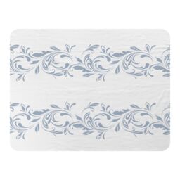 Benjamin Tate Design Decorative Swirls & Flowers Blanket in Natural - Size: 120 cm x 150 cm - thumbnail 1