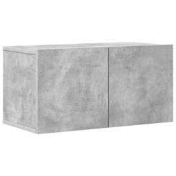 Berkfield Home Practical 6 Piece TV Cabinet Set Concrete Grey Engineered Wood - thumbnail 6