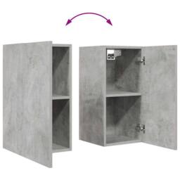 Berkfield Home Practical 6 Piece TV Cabinet Set Concrete Grey Engineered Wood - thumbnail 9