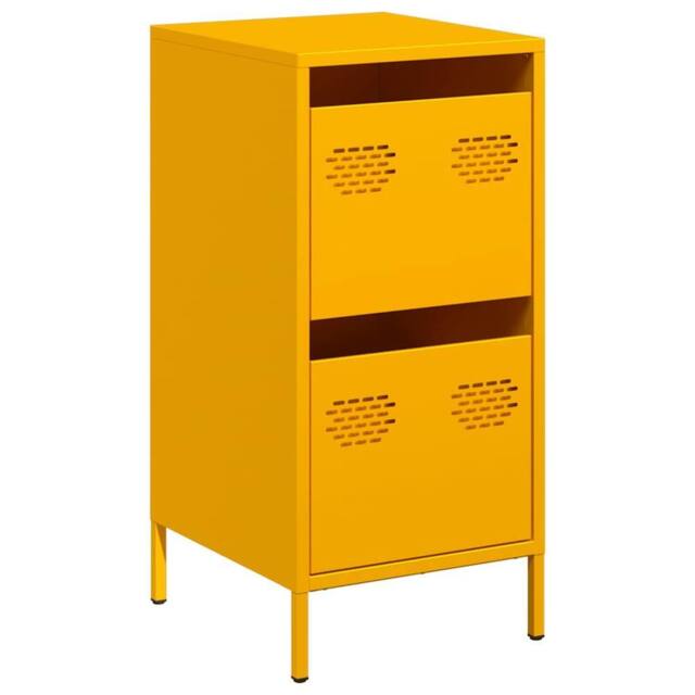 Berkfield Home Sideboard Mustard Yellow 35x39x73.5 cm Cold-rolled Steel - image 1