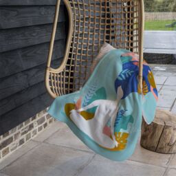 Benjamin Tate Design mindfulness, meditation & yoga Designer Blanket in Natural - Size: 120 cm x 150 cm - thumbnail 3