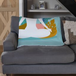 Benjamin Tate Design mindfulness, meditation & yoga Designer Blanket in Natural - Size: 120 cm x 150 cm - thumbnail 2