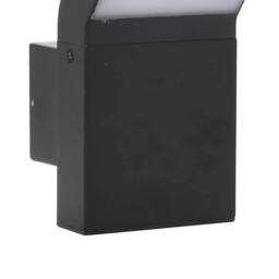 Berkfield Home Outdoor LED Wall Light Black Die-cast Aluminium - thumbnail 8