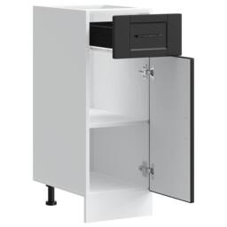 Berkfield Home Kitchen Base Cabinet¬†Porto Black Engineered Wood - thumbnail 5