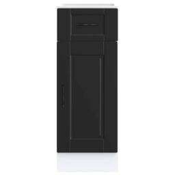 Berkfield Home Kitchen Base Cabinet¬†Porto Black Engineered Wood - thumbnail 4