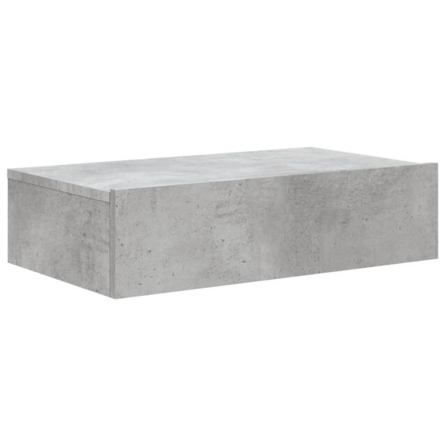 Berkfield Home TV Cabinet with LED Lights Concrete Grey 60x35x15.5 cm - image 1