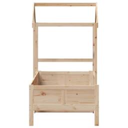 Berkfield Home Beautiful Day Bed with Roof without Mattress 80x200 cm Solid Wood in Light Tan - thumbnail 7