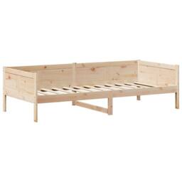 Berkfield Home Beautiful Day Bed with Roof without Mattress 80x200 cm Solid Wood in Light Tan - thumbnail 6