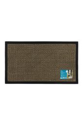 JVL Firth Tile Rubber Backed Door Mat, 40x70cm, Brown - Size: 40 cm x 70 cm - thumbnail 2