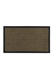 JVL Firth Tile Rubber Backed Door Mat, 40x70cm, Brown - Size: 40 cm x 70 cm - thumbnail 1