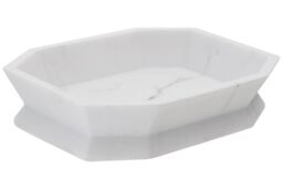 Orsina Riviera Grey Soap Dish, Marble Effect - thumbnail 2