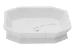 Orsina Riviera Grey Soap Dish, Marble Effect - thumbnail 3