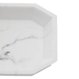 Orsina Riviera Grey Soap Dish, Marble Effect - thumbnail 4