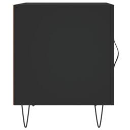 Berkfield Home Modern Bedside Cabinet Black 40x40x50 cm Engineered Wood - Size: 40 x 40 x 50 cm - thumbnail 7