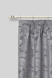 New Edge Blinds 16-19mm Sparkle Extendable Durable Metal Curtain Pole Set in Silver - Size: 120 cm - 210 cm - thumbnail 2