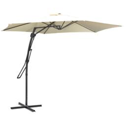 OUTSUNNY Outdoor Market Table 3(m) Parasol Umbrella Sun Shade with 8 Ribs in Cream - thumbnail 2