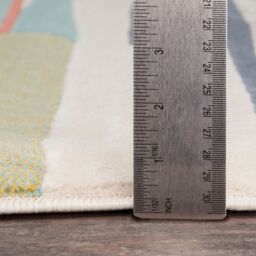 Livabliss City-Modern Orange Yellow Grey Living Dining Bedroom Rug in Coral - Size: 140 cm x 200 cm - thumbnail 7
