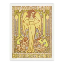 "Artery8 Hoogeland Beekbergen Institution Vintage Wall Art Print Toorop in Yellow - Size: W12"" x H16""" - thumbnail 1