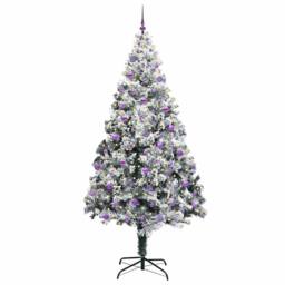 Berkfield Home Artificial Christmas Tree with 300 LEDs with Stand Green 240 cm - thumbnail 3