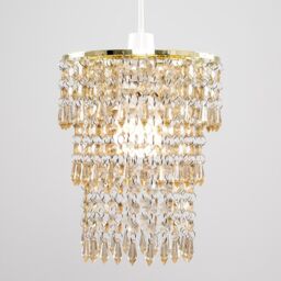 ValueLights Gold Ceiling Pendant Droplets Shade - thumbnail 4
