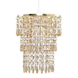ValueLights Gold Ceiling Pendant Droplets Shade - thumbnail 2