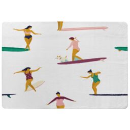 Benjamin Tate Design Female Surfers Designer Rug in Natural - Size: Large - thumbnail 1