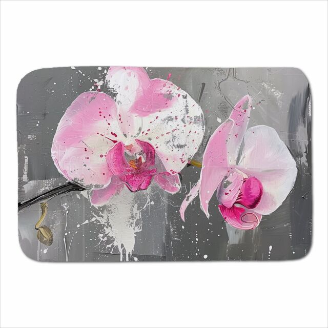 Warren Reed - Designer Pink Orchids Splashart Sherpa Blanket - Size: Large - image 1