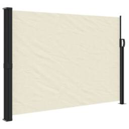 Berkfield Home Retractable Side Awning Cream 140x300 cm - thumbnail 3