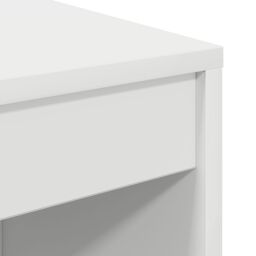 Berkfield Home Writing Desk White Engineered wood 70 x 40 x 76 cm Simple - thumbnail 7