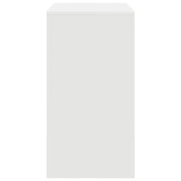 Berkfield Home Writing Desk White Engineered wood 70 x 40 x 76 cm Simple - thumbnail 5
