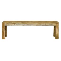 Jaipur Furniture Ltd Bench Large - Mango Wood - L35 x W148 x H45 cm - Light Finish in Brown - thumbnail 2