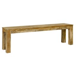 Jaipur Furniture Ltd Bench Large - Mango Wood - L35 x W148 x H45 cm - Light Finish in Brown - thumbnail 1