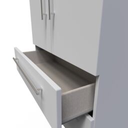 Ready Assembled 2 U Carlton 2 Door 2 Drawer Wardrobe (Ready Assembled) in Grey - Size: Large - thumbnail 7