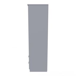 Ready Assembled 2 U Carlton 2 Door 2 Drawer Wardrobe (Ready Assembled) in Grey - Size: Large - thumbnail 3