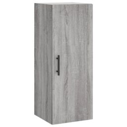 Berkfield Home Highboard Grey Sonoma 34.5x34x180 cm Engineered Wood - thumbnail 5