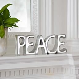 Paper High Reclaimed Metal Peace Sign in Silver - thumbnail 1