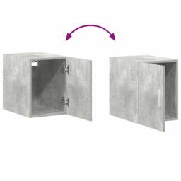 Berkfield Home Slim Storage Cabinet Concrete Grey 30x42.5x225 cm Engineered Wood - thumbnail 9