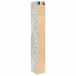 Berkfield Home Slim Storage Cabinet Concrete Grey 30x42.5x225 cm Engineered Wood - thumbnail 8