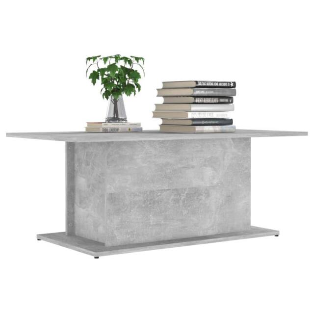 Berkfield Home Decorative Coffee Table Concrete Grey 102x55.5x40 cm Engineered Wood - image 1