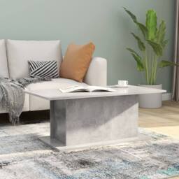 Berkfield Home Decorative Coffee Table Concrete Grey 102x55.5x40 cm Engineered Wood - thumbnail 2