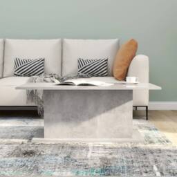 Berkfield Home Decorative Coffee Table Concrete Grey 102x55.5x40 cm Engineered Wood - thumbnail 4