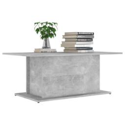 Berkfield Home Decorative Coffee Table Concrete Grey 102x55.5x40 cm Engineered Wood - thumbnail 1