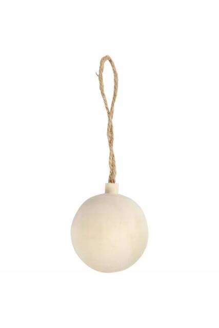 KDMD Personalisable Christmas Ornament 4.8cm 5 Pack in White - image 1