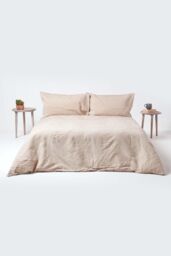Homescapes Linen Housewife Pillowcase, Standard in Natural - thumbnail 5