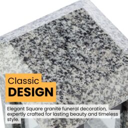 Novecrafto Large Granite Memorial Lantern Funeral Cemetery Grave Ornaments in Grey - thumbnail 6