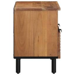 Berkfield Home TV Cabinet 70x33x46 cm Solid Wood Acacia in Brown - Size: 70 x 33 x 46 cm - thumbnail 4