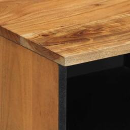 Berkfield Home TV Cabinet 70x33x46 cm Solid Wood Acacia in Brown - Size: 70 x 33 x 46 cm - thumbnail 7