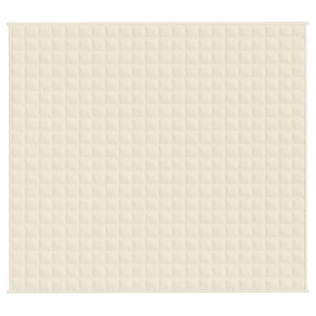 Berkfield Home Weighted Blanket Light Cream 200x230 cm 9 kg Fabric - image 1